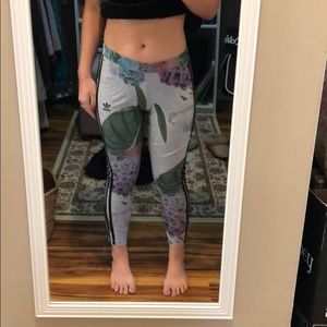 Adidas floral leggings